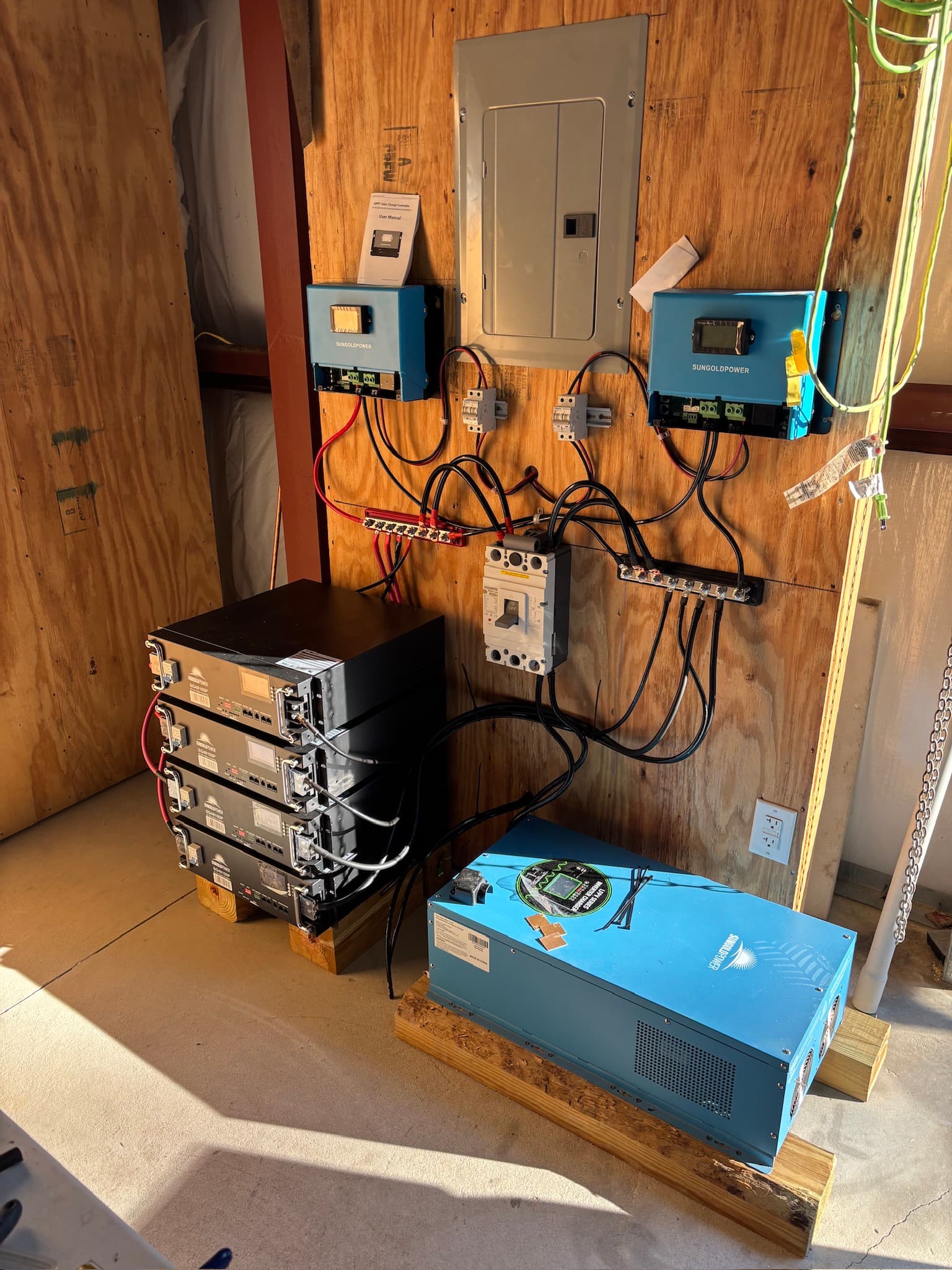 Solar system installation — alternate view