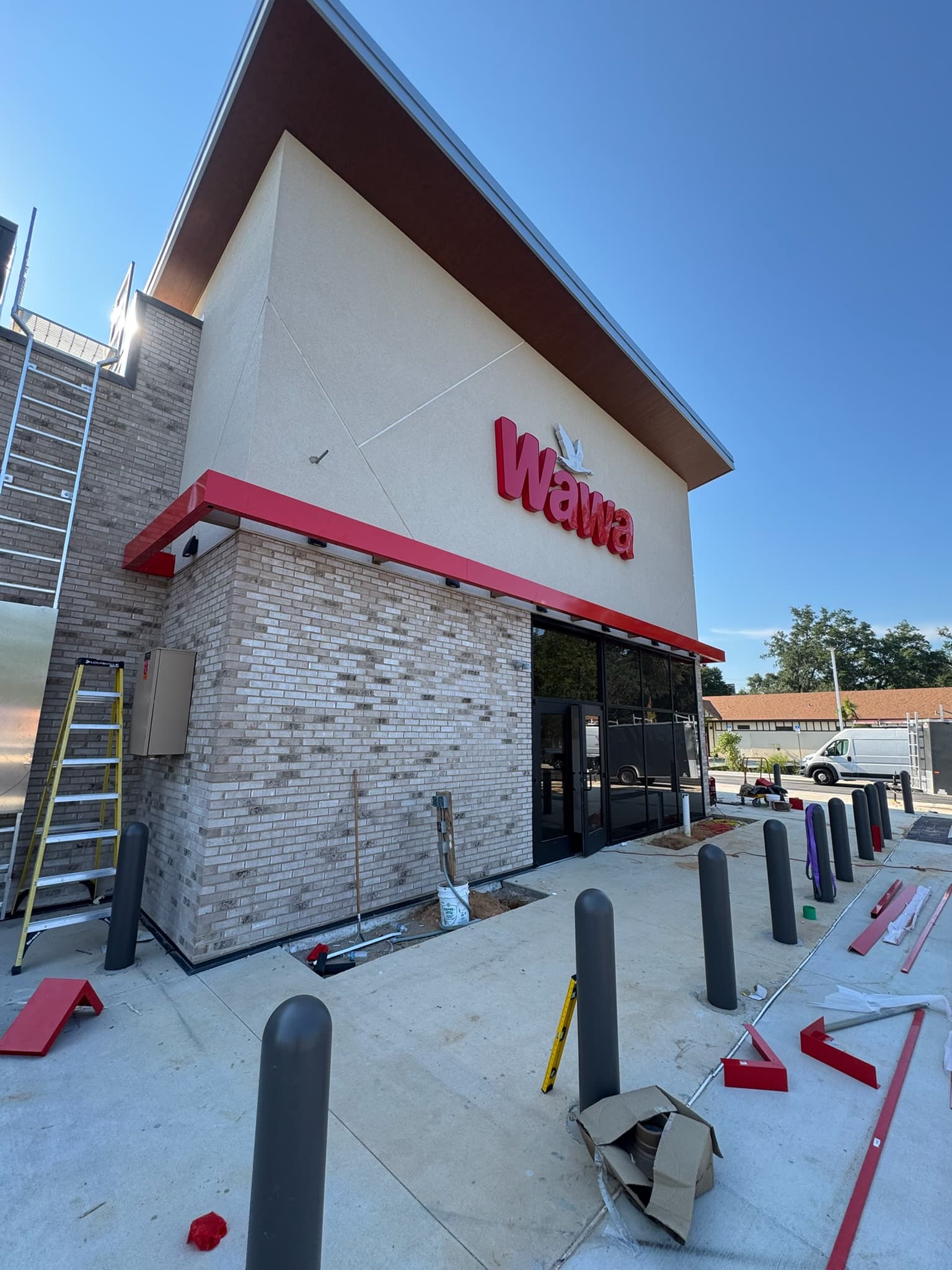 Wawa signage installation
