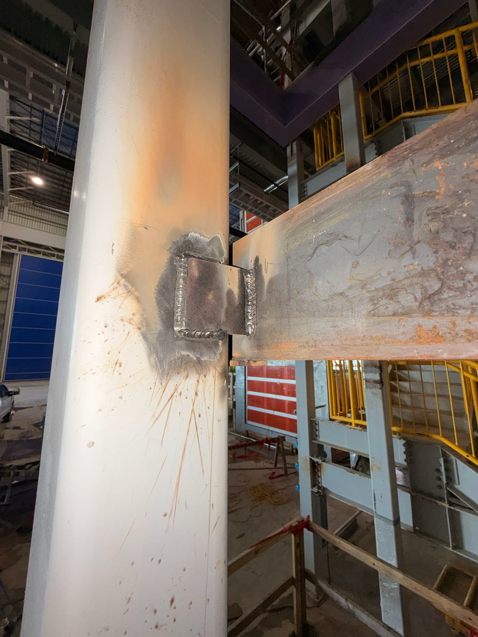 Structural column weld