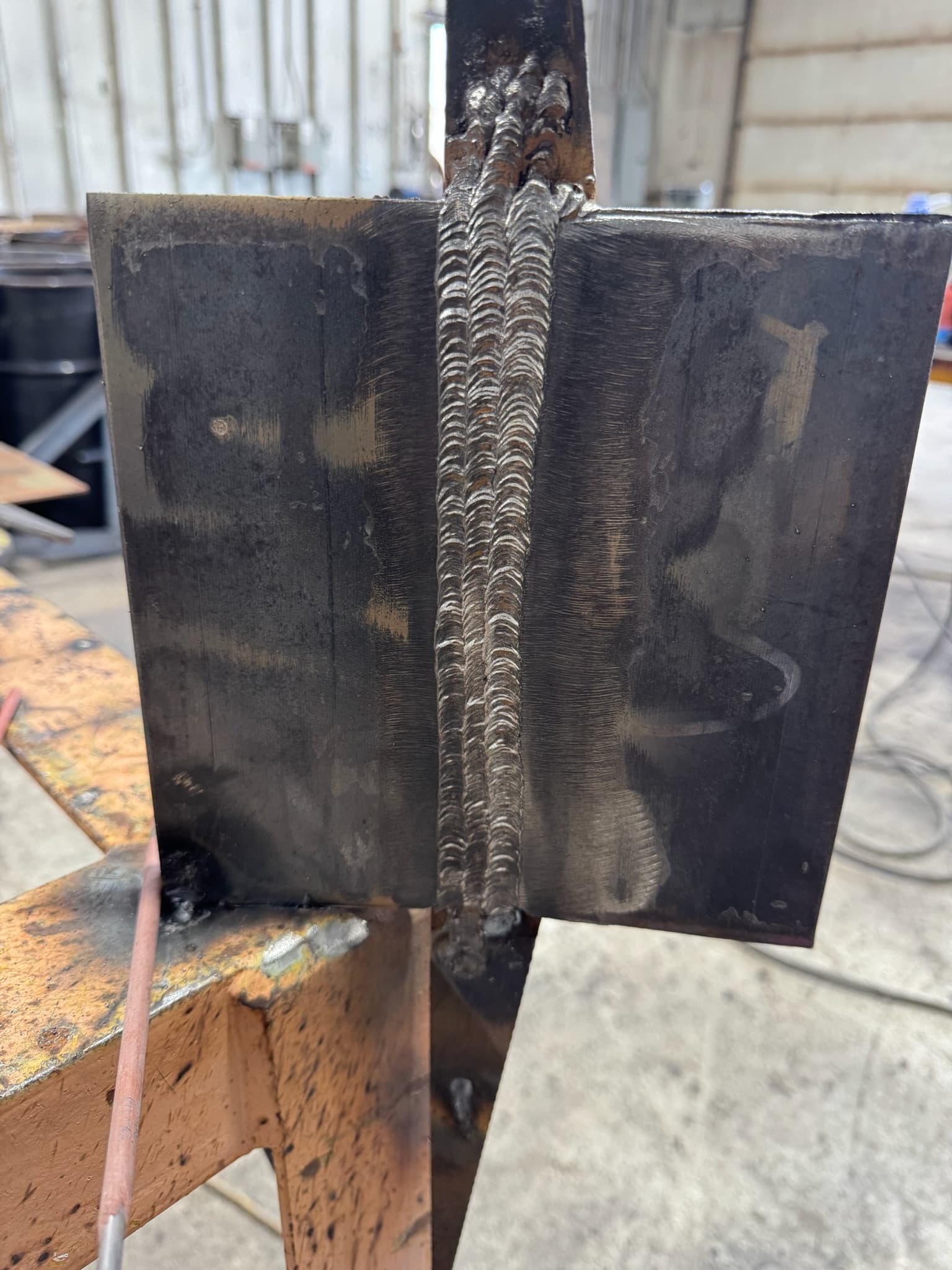 Precision welding bead detail