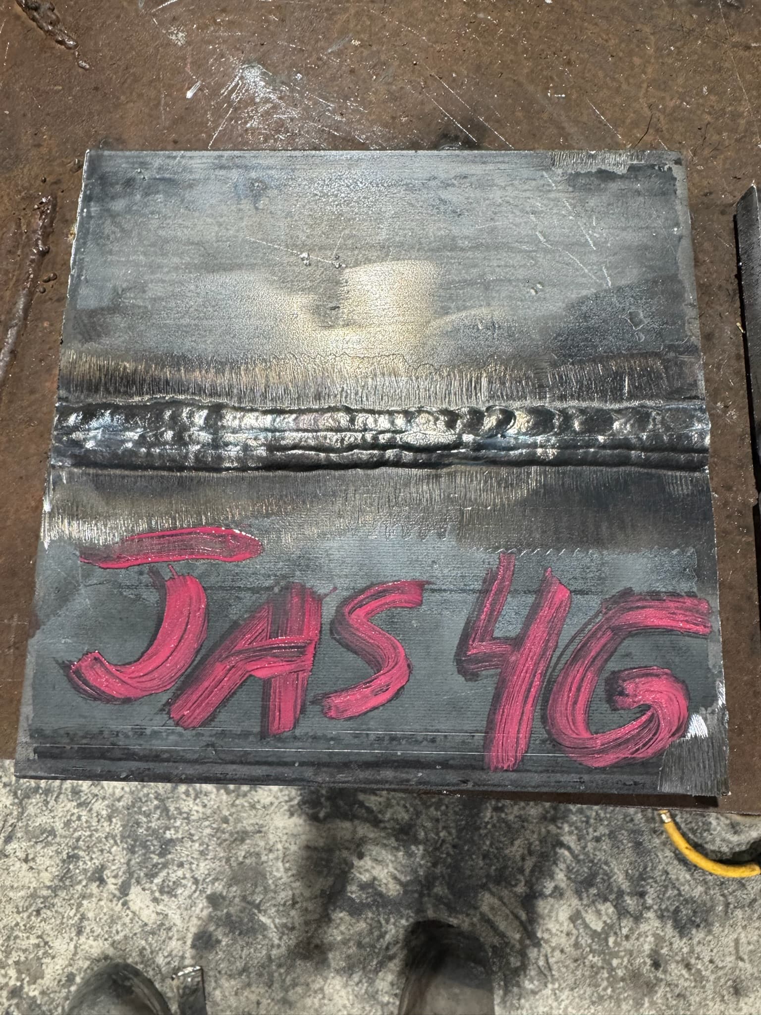 AWS 4G certification weld test